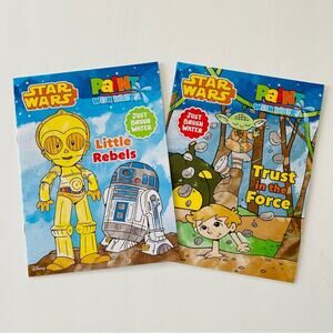 Disney | Star Wars Paint With Water Books NEW Coloring Books